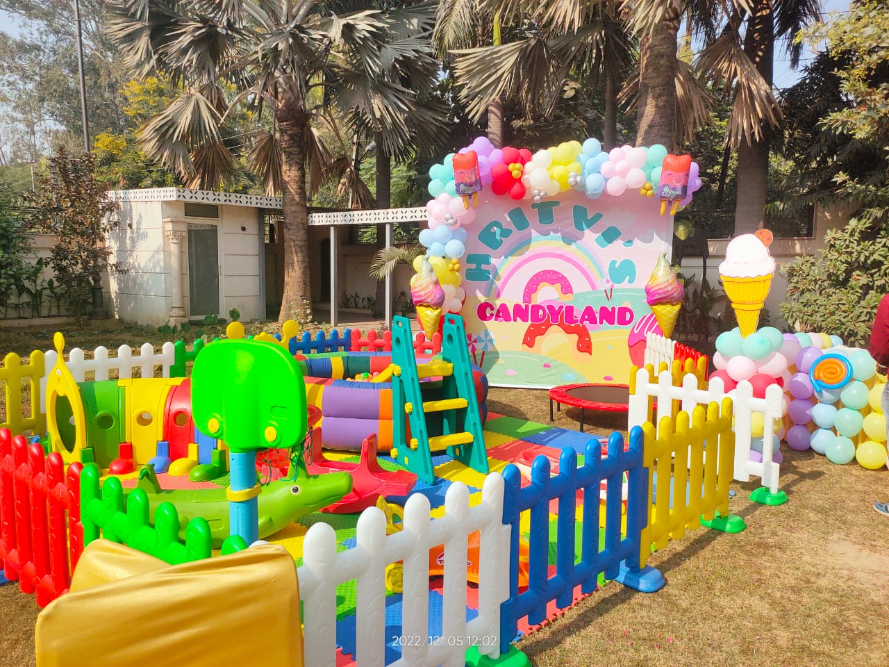 candy-land theme decoration for kids birthday party